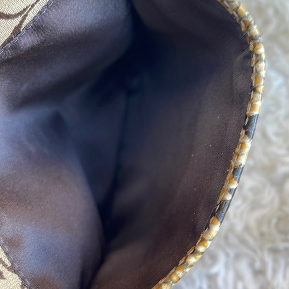 RARE! -Coach Sutton Signature Python Swingpack/Crossbody Jacquard & Leather Trim - Picture 13 of 16